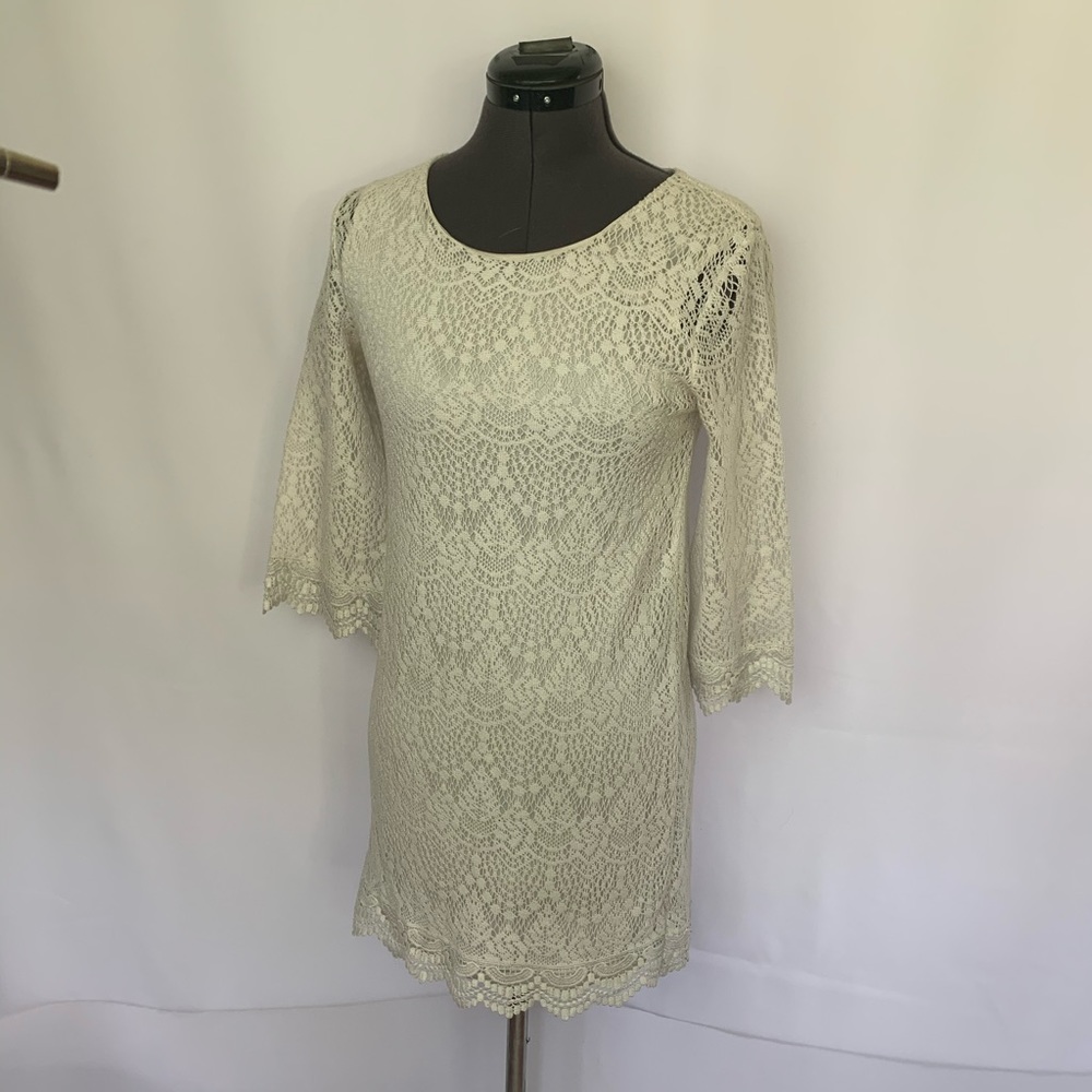 Laced long sleeve dress